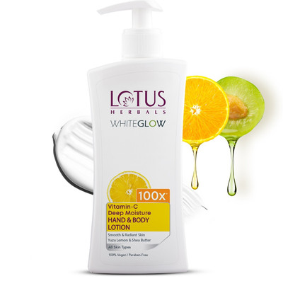 LOTUS HERBALS WhiteGlow Vitamin C Deep Moisture Hand & Body Lotion(400 ml)