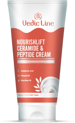 Vedic Line NourishLift Ceramide & Peptide Face Cream, Hydrate & Moisturize(100 ml)
