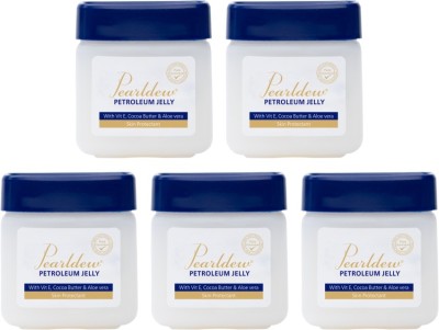 Pearldew Petroleum Jelly | With Aloe & Cocoa Butter| Paraben Free ( Pack of 5)(50 g)