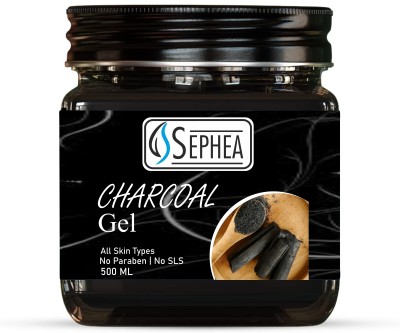 SEPHEA Charcoal Facial Gel 500 ml | For All Skin Types | Paraben Free 500 ml(500 ml)