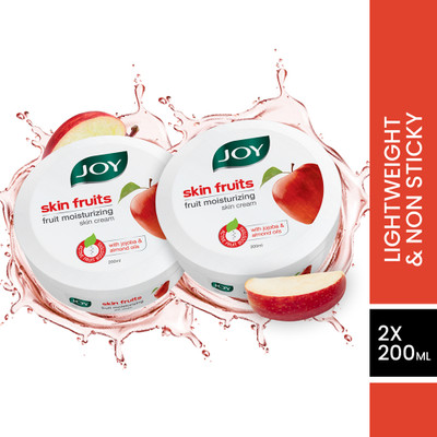 Joy Skin Fruits Fruit Moisturizing Skin Cream With Jojoba and Almond Oil, for all skin type(400 ml)