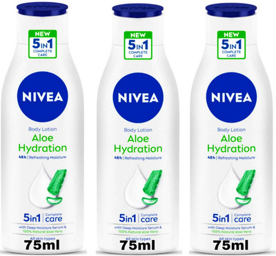 NIVEA Aloe Hydration 75ml Set of 3(225 ml)