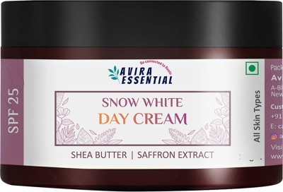 Avira Essential Snow White Cream For Glowing & Soft Skin | With Saffron, Niacinamide & Vitamin E(25 g)