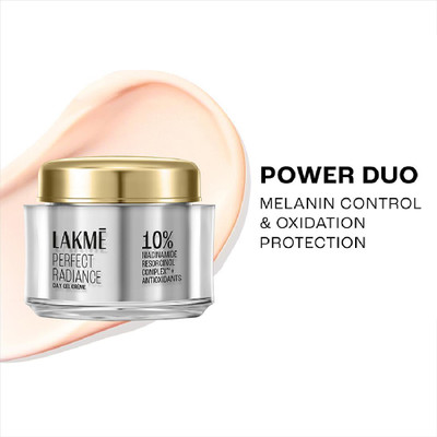 Lakmé Perfect Radiance Day Gel Cr�me,10% Niacinamide Resorcinol Complex & Antioxidants(50 g)