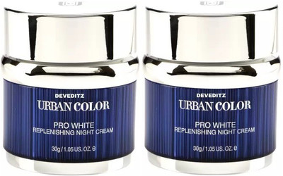 URBAN COLOR PRO WHITE REPLENISHING NIGHT CREAM PACK 2x30g(60 g)