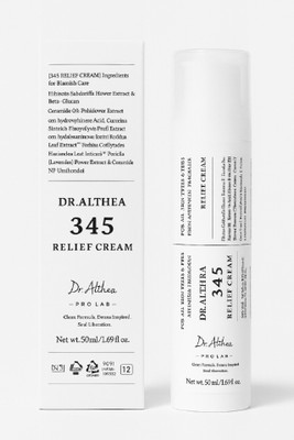 Dr.Althea New 345 Relief Cream – Calming Formula for Irritated & Sensitive Skin AL28(50 ml)