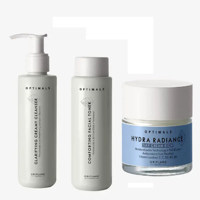 Oriflame Sweden optimals day cream & cleanser & toner combo ( pack of 3 )(350 ml)