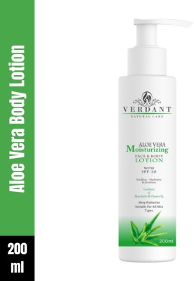 Verdant Natural Care Aloe Vera Moisturizing Face & Body Lotion with SPF 20(200 ml)