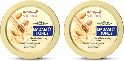 Biofresh Pure Herbal Badam & Honey Body/Skin Moisturizing/Non-Greasy/Winter Hydrate Cream(400 ml)
