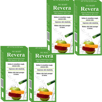 NG MART NG REVERA ALOEVERA MOISTURIZING CREAM PACK OF - 4(400 g)