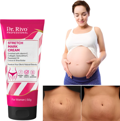 Dr rivo professional Deep Repair Stretch Mark Cream with Shea Butter, Almond & Cocoa Extracts(50 g)