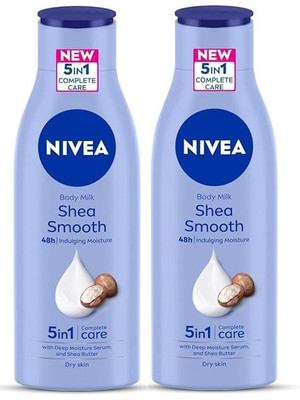 NIVEA Body Milk Shea Smooth Lotion 2x200ml(400 ml)