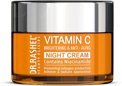 DR.RASHEL Vitamin C Night Cream for Brightening & Anti - Aging Contains Niacinamide to Promote Collagen Production(50 g)