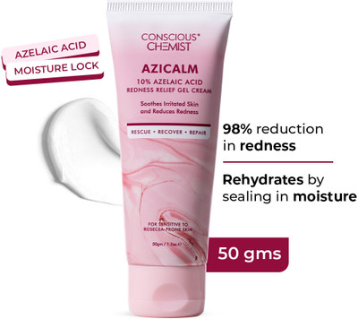 Conscious Chemist 10% Azelaic Acid Face Cream | Reduces Redness & Acne | Soothes All Skin(50 g)