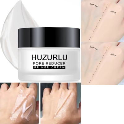 HUZURLU All Skin Types | Oil-Free | Minimises Pores  Primer  - 50 ml(WHITE)