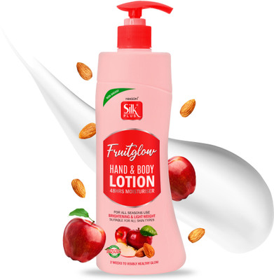 Nimson Silkplus FruitGlow Body Lotion With Apple, Almond & Pear For Dry & Rough Skin(450 g)