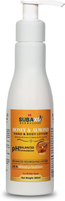 Subaxo Hand And Body Lotion with Honey & Almond oil extracts ,Vitamin E - 200 ML(200 ml)