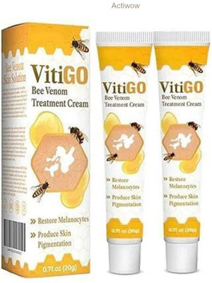 ACTIWOW Vitigo Bee Venom Cream for Gentle Body Soothe(100 ml)