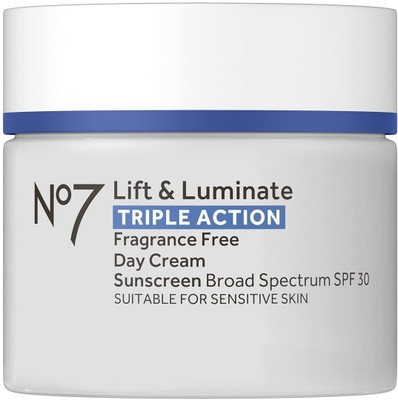 No7 Lift & Luminate Triple Action Fragrance Free Day Cream SPF 30(50 ml)