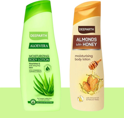 Deeparth Herbal Skin Body Lotion | Natural Glow & Hydration | 100ML Each Pack(200 ml)