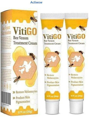 ACTIWOW Vitigo Bee Venom Cream with Flare Protection(100 ml)