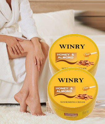 winry Nourishing Honey & Almond Cold Cream for All Skin Types For Men & Women(400 ml)