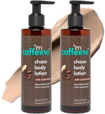 mCaffeine Deep Moisturizing Choco Body Lotion for Dry Skin | Moisturizer for Men & Women(500 ml)