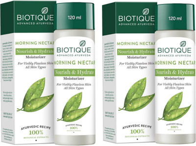 BIOTIQUE Morning Nectar Moisturizing Lotion - 120ml (Pack of 2)(240 ml)