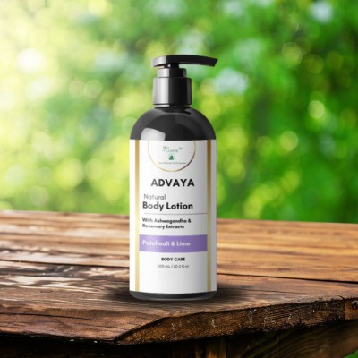 LA MONK Advaya Body Lotion with Ashwagandha & Rosemary Extracts (Patchouli & Lime)(300 ml)