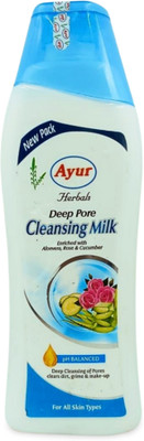 AYUR HERBALS Deep Pore Cleansing Milk With Aloevera(500 ml)