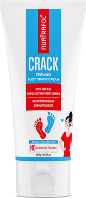 NUATRAFOL Crack Feeling Foot Crack Cream | Uria Free | Up to 24 hours ofMoisturization(60 g)