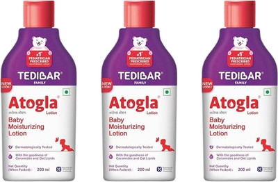 Atogla BABY MOISTURIZING LOTION 200ML (PACK OF 3)(600 ml)