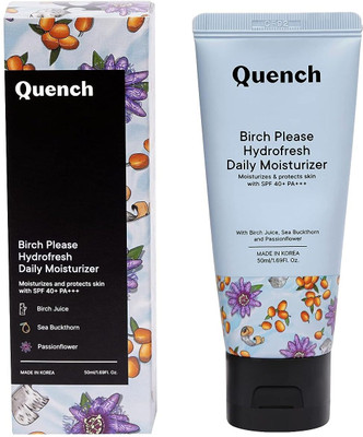 Quench SPF 40+ PA+++ Hydrating Moisturizer with Birch Juice Enzymes(50 ml)