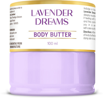 Body Cupid Lavender Dreams Body Butter | Long-lasting Hydration with Lavender Extract(100 ml)