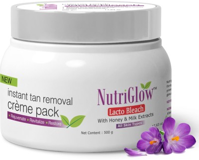 NutriGlow Creme Pack Lacto Bleach, Tan Removal & Bright Skin(300 g)