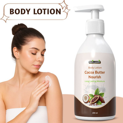 Phillauri Cocoa Butter Nourishing Lotion Soft & Gentle Feel | Regular Use(200 ml)