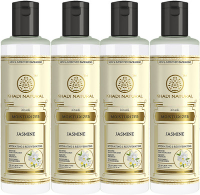KHADI NATURAL Pure Jasmine Moisturizer (Pack of 4) (4 x 210 ml)(840 ml)