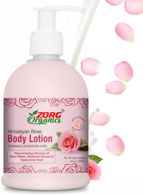 Zorg Organics Rose Body Lotion - Toning/Hydration/Dull Skin(300 ml)
