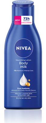 NIVEA Body Milk, Lotion Moisturizer, with Hyaluronic acid, Moisture Serum, Men & Women(200 ml)