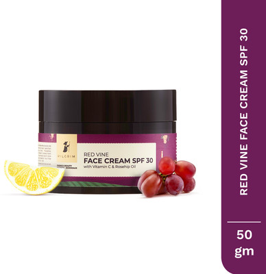 Pilgrim Red Vine Face Cream with SPF 30 for Anti-Aging & Sun Protection(50 g)