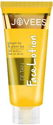 JOVEES DE-TAN FACE LOTION GINGER LILY & GREEN TEA SPF40PA++(60 ml)