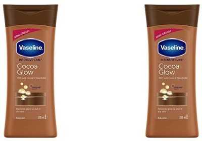 Vaseline COCOA GLOW JELLY LOTION 200 ML X 2 PACK(400 g)