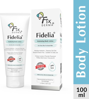 Fixderma Fidelia Hydrating Body Lotion for Dry & Scaly Skin, Moisturizer for Face & Body(100 ml)