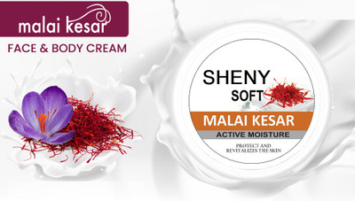 sheny soft 24 hour moisturisation Malai Kesar Cold Cream pack of 1(200 ml)