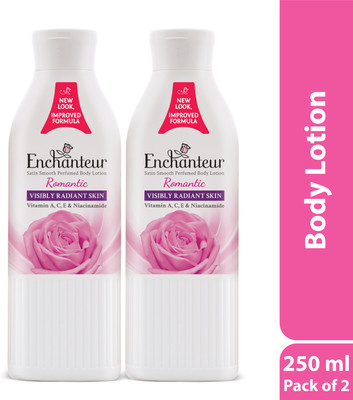 Enchanteur Romantic Perfumed Body Lotion with Aloe Vera and Olive Butter(500 ml)