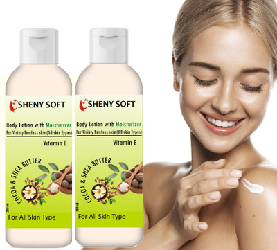 sheny soft Shea Butter Body Lotion pack of 2(200 ml)