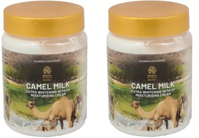 MaatiNaturals Herbal Camel Milk Extra Whitening With UV Moisturising Cream (Pack-2x500g Each)(1000 g)