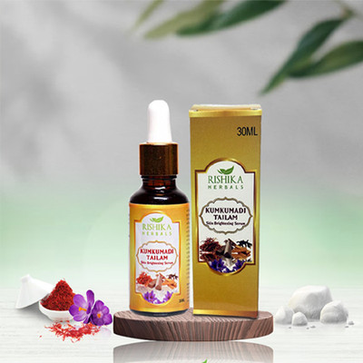 RISHIKAHERBALS kumkumadi tailam skin brighting serum(30 ml)