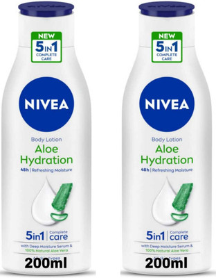 NIVEA Body Lotion Aloe Hydration 200 Ml 2(400 ml)