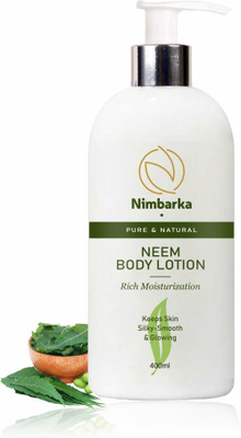 NIMBARKA Neem Body Lotion For Radiance & Glow, Moisturization & Nourishment Pack Of 1(400 ml)